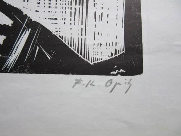 Foto & Immagini: Franz K.Opitz LINOLSCHNITT – Usato da Gersau venduto da grafik-kunst 2