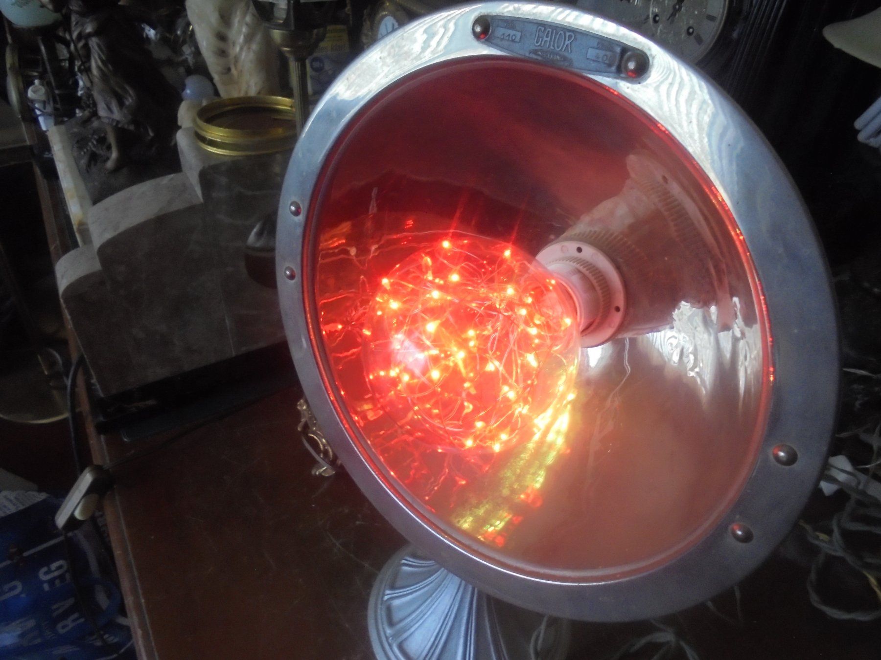 Lampen: Antike Tischlampe der Marke CALOR – Gebraucht aus Camorino von Hunpete 4