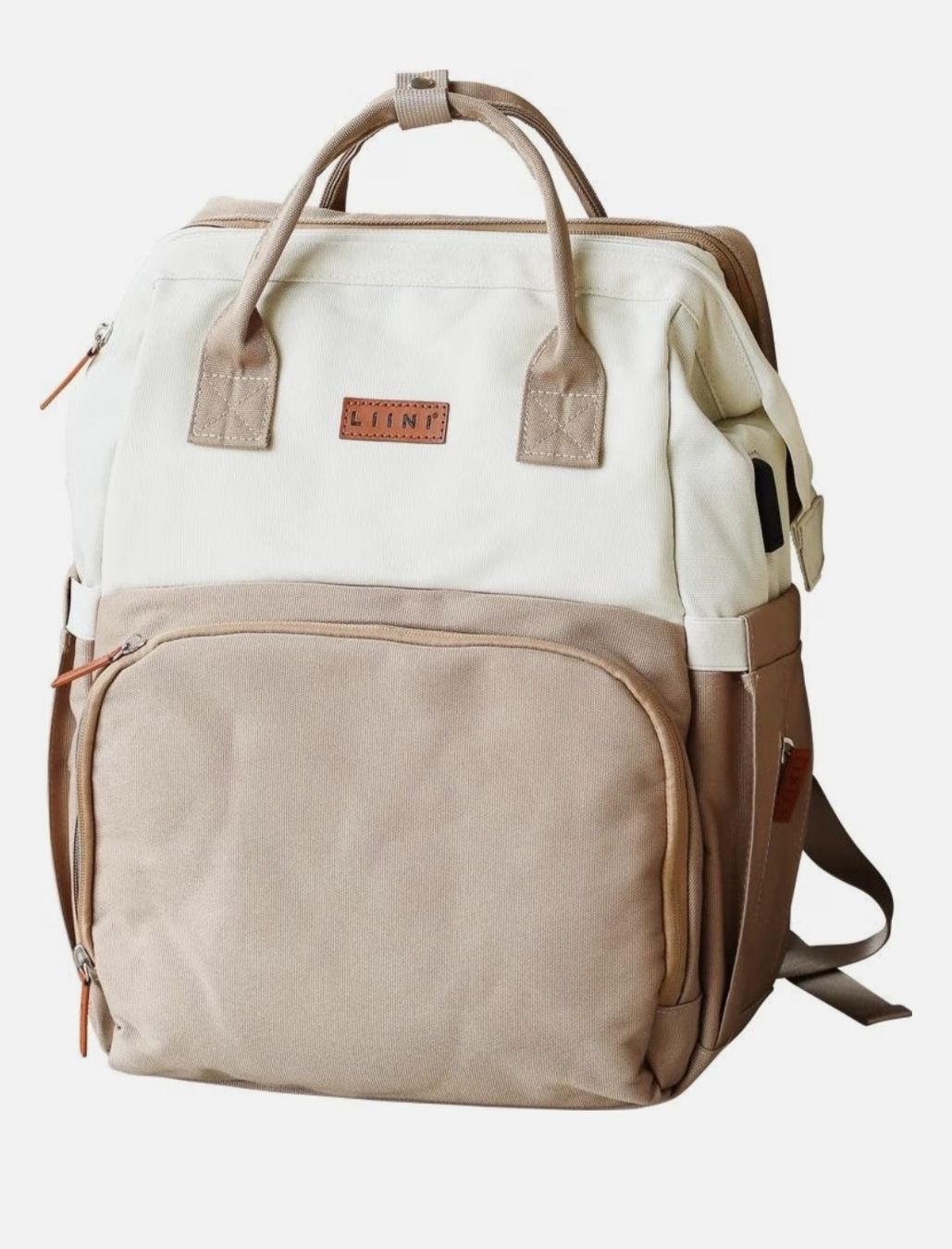 Borse & Zaini: LIINI Wickelrucksack beige Polyester aus recyceltem PET – Nuovo e nell'imballaggio originale da Schöftland venduto da nad_595y 1