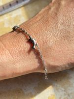 Silbernes Delfin-Armband (14-16cm)