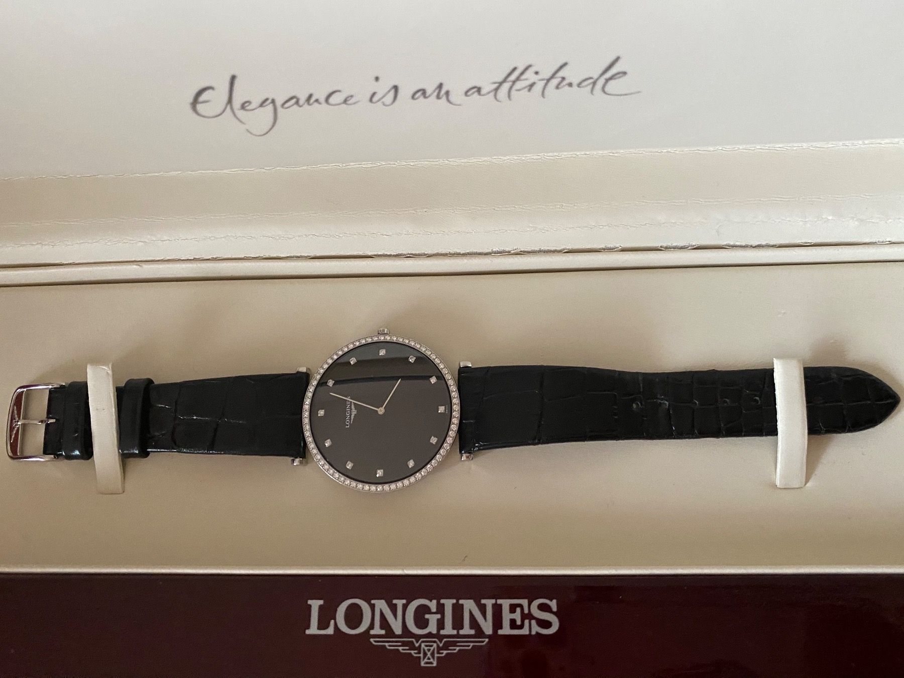 Longines Orologi: UHR LONGINES MIT ECHTEN DIAMANTEN – Nuovo (secondo la descrizione) da Uerikon venduto da Vonkamo 3