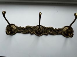 Antike Messing Garderobe - Vintage Kleiderhaken