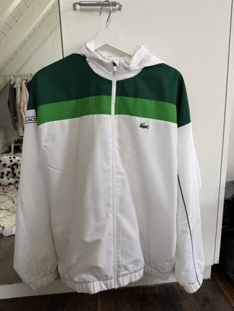 Lacoste Windbreaker Grün Weiss Grösse L