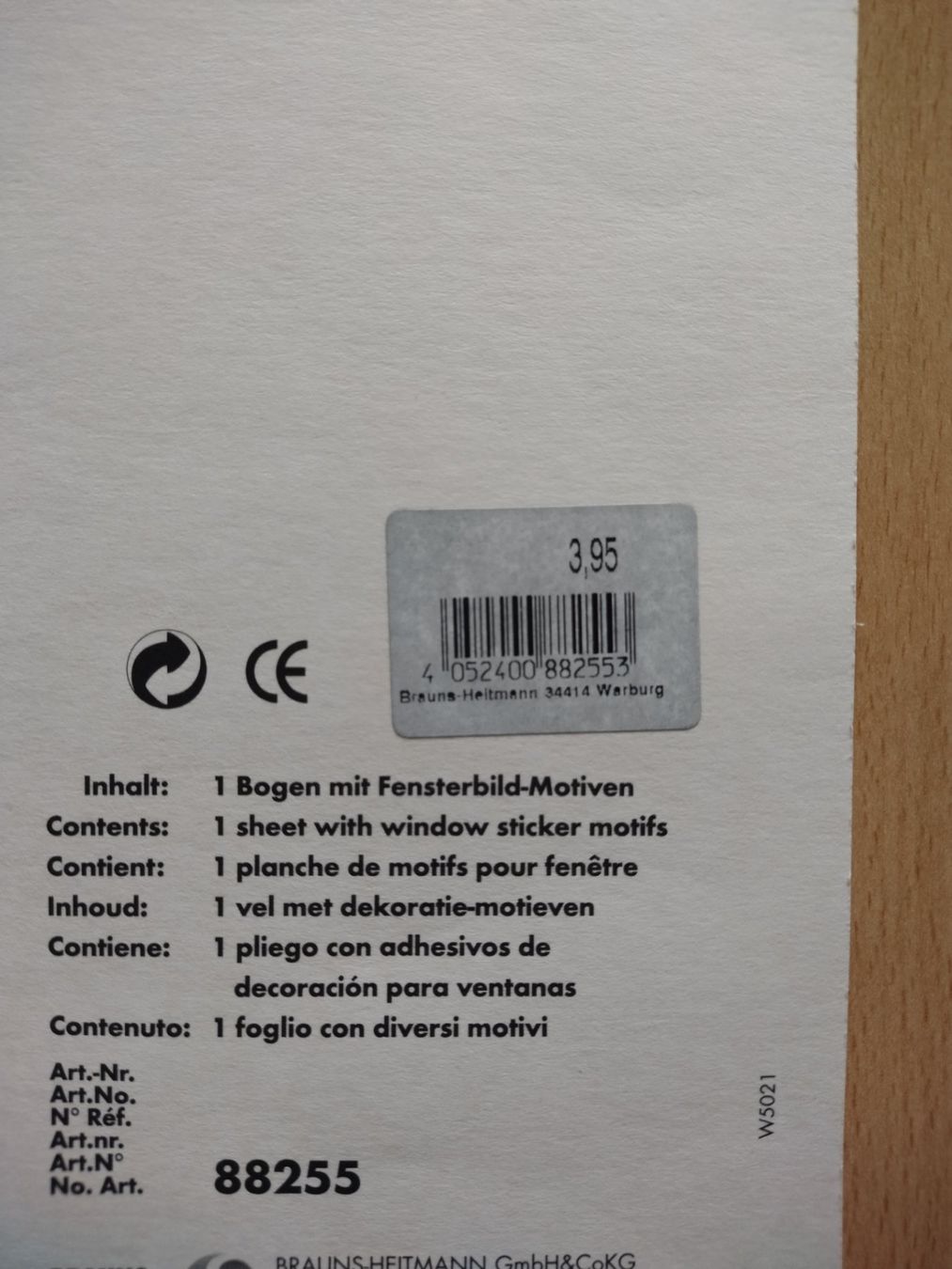 Alle Dekorationen: Leuchtendes Fensterbild (fluoreszierend, statisch haftend!) – Neu und originalverpackt aus Jona von Argus36 4