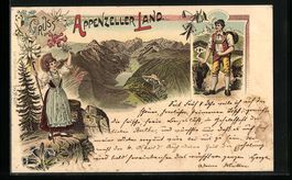 Litho Schweiz, Appenzeller Land, Appenze