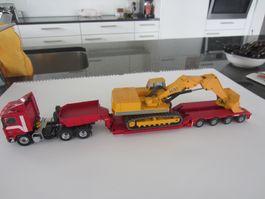 WSI: Volvo F12 Schwertransport mit Ladung. M 1:50