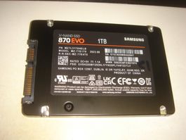 1TB ssd. Samsung 870 EVO. Details siehe Bildern.