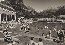 KLOSTERS - Schwimmbad mit Silvretta - 1965