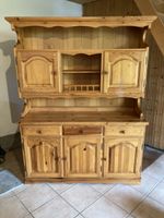 Buffet aus Kiefernholz massiv mit Vitrine gut erhalten