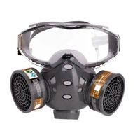 Staubmaske Atemschutz maske Lackiermaske + Schutzbrillen