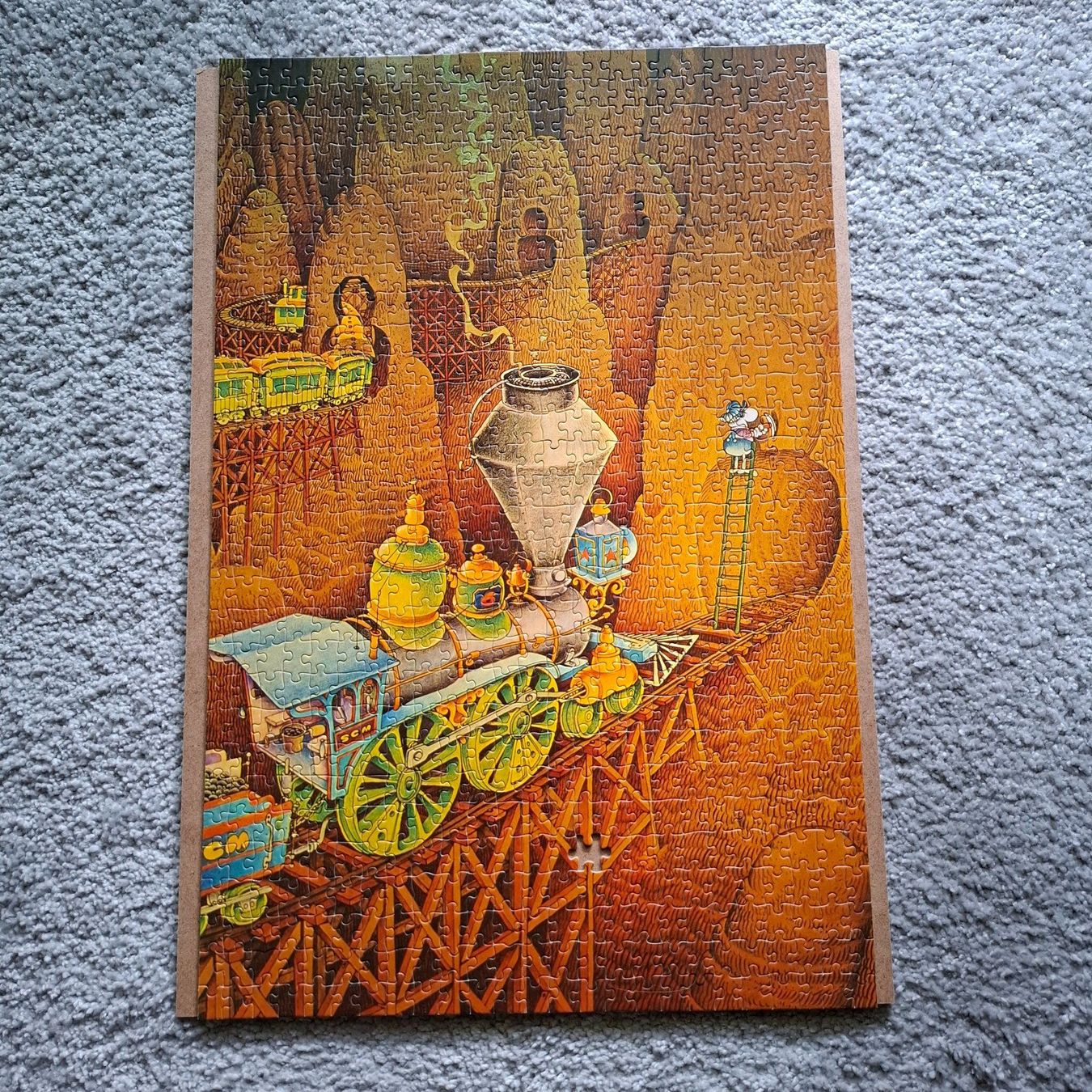 Heye Puzzle: Mordillo Puzzle "Train Stop" unvollständig – Usato da Hombrechtikon venduto da Tinea82