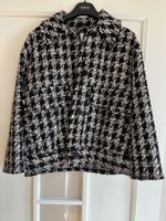 H&M Tweed Jacke Gr. 36 S/M schwarz weiss kariert