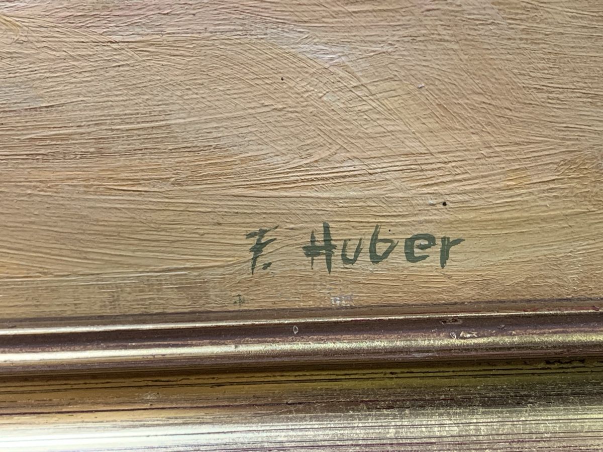 Gemälde: F. HUBER – Defekt aus Wolfhalden von SecondAntique 3