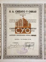 SA Credito y Obras, Barcelona - 1946