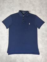 Polo Ralph Lauren bleu marine logo brodé blanc - M Slim fit 