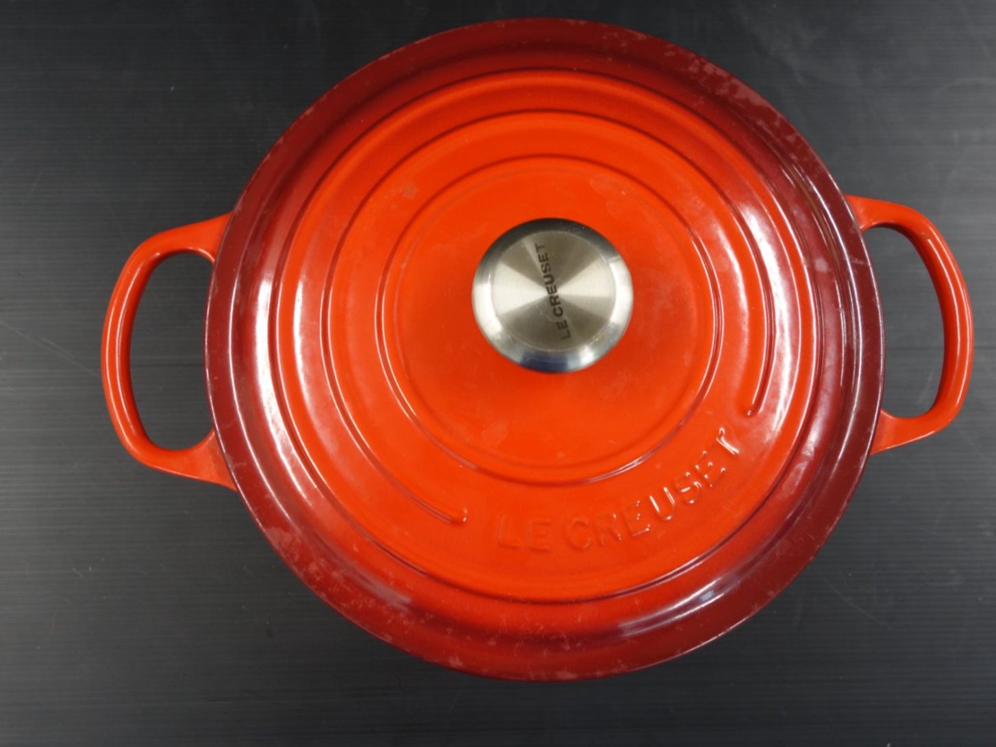 Le Creuset Töpfe: Bräter Le Creuset Nr. 26 rot mit Deckel – Gebraucht aus Basel von bk_brockibasel 3