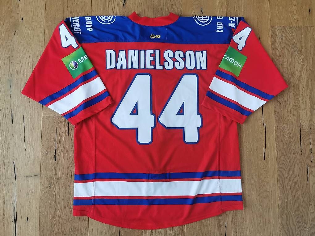 Leibchen & Hosen: LEV Praha Gameworn Eishockey Trikot Danielsson – Gebraucht aus Chur von Hoppchur_83 1