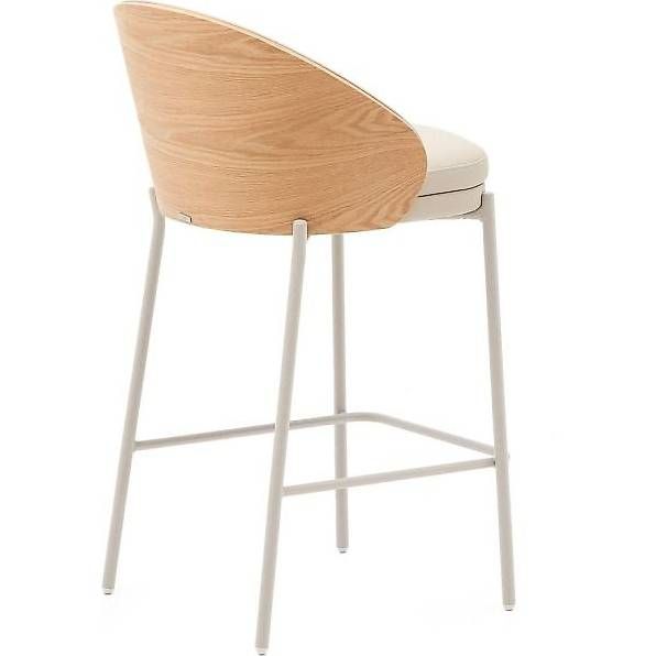 Kave Home Sgabelli: Kave Home Barhocker Eamy Kunstleder beige Eschenfurnier – Usato da Zollikofen venduto da uniqueroom 1