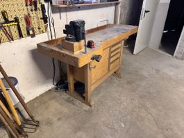 Werkbank/ Hobelbank mit Schubladen für Holz guter Zustand