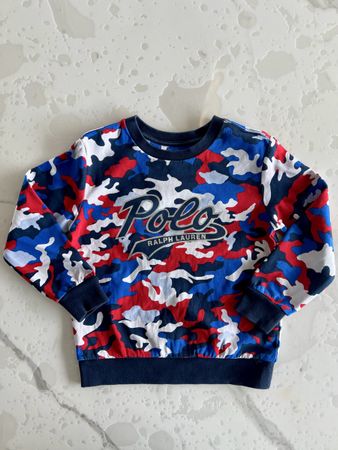 Sweat Ralph Lauren camouflage taille 6 garçon