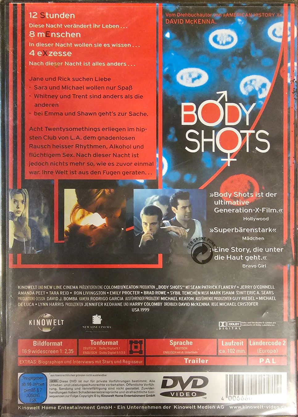 Tutti i DVDs: Body Shots – Nuovo e nell'imballaggio originale da Wahlen b. Laufen venduto da Cg10 1