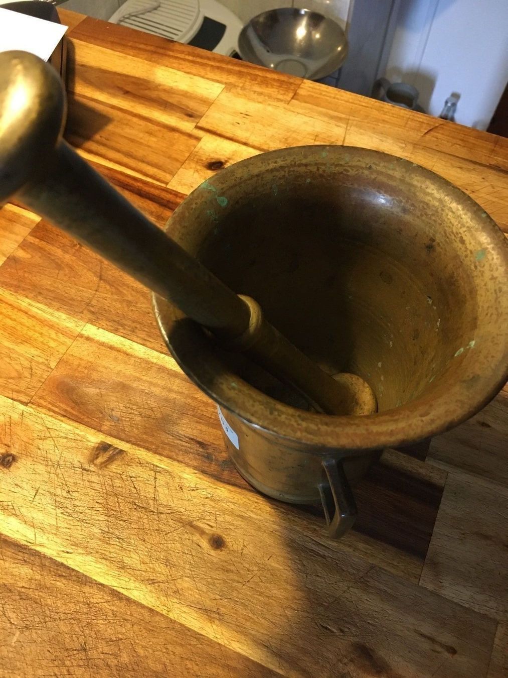 Altro per cucinare: Antiker Grosser Messing Mörser – Usato da Wichtrach venduto da Queensparkunite 1