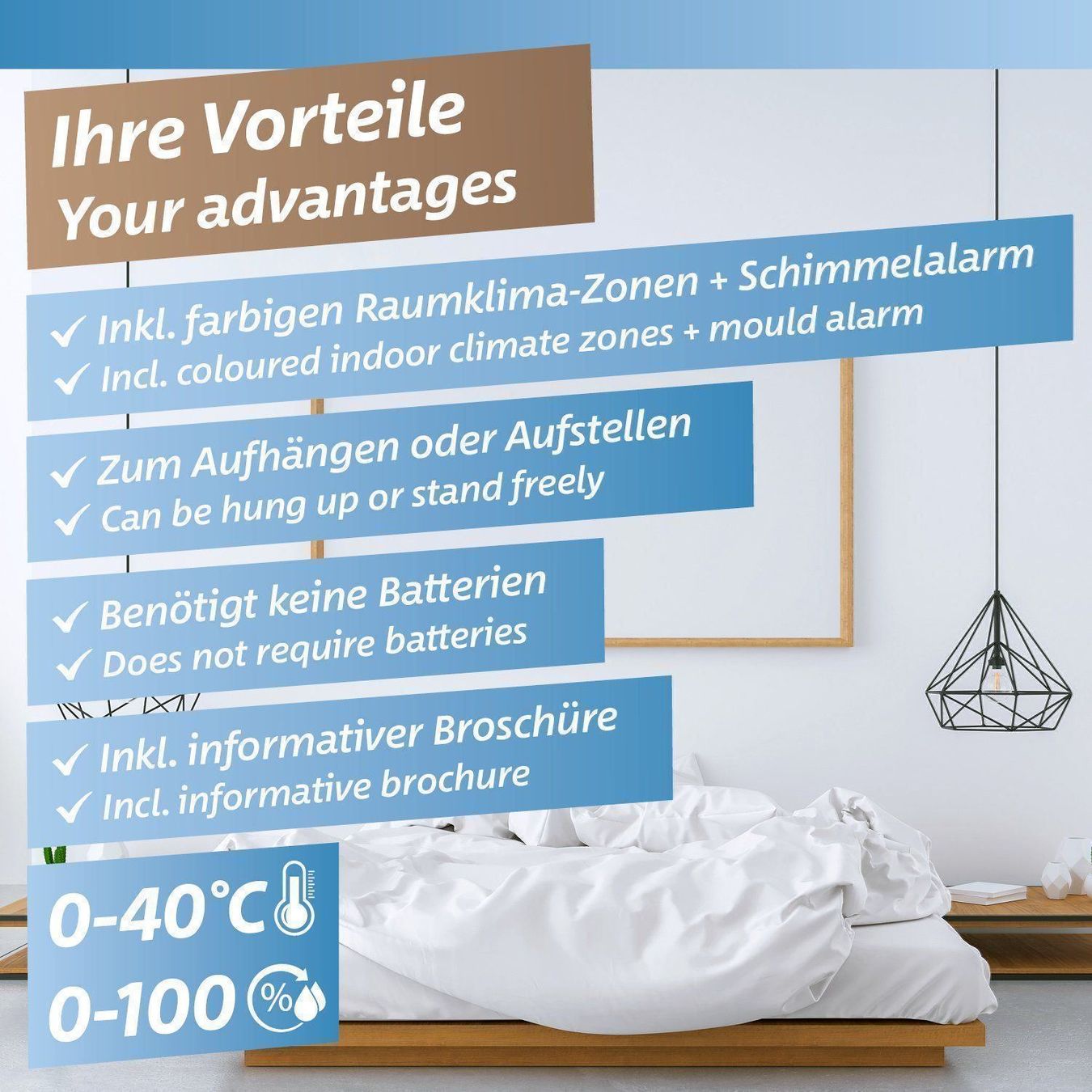 Altro per la casa: Thermohygrometer, Thermometer+Hygrometer – Nuovo e nell'imballaggio originale da Steinmaur venduto da umweltcheck 6