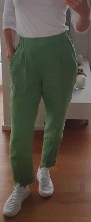 Pure Leinenhose ultaleicht grün XS Benetton