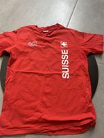 T-shirt rouge Suisse logo 