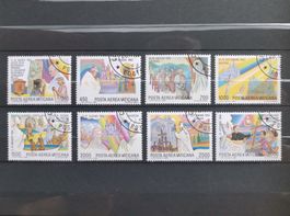 Vatikan Briefmarken Serie Weltreise Papst, 1986, Ersttag