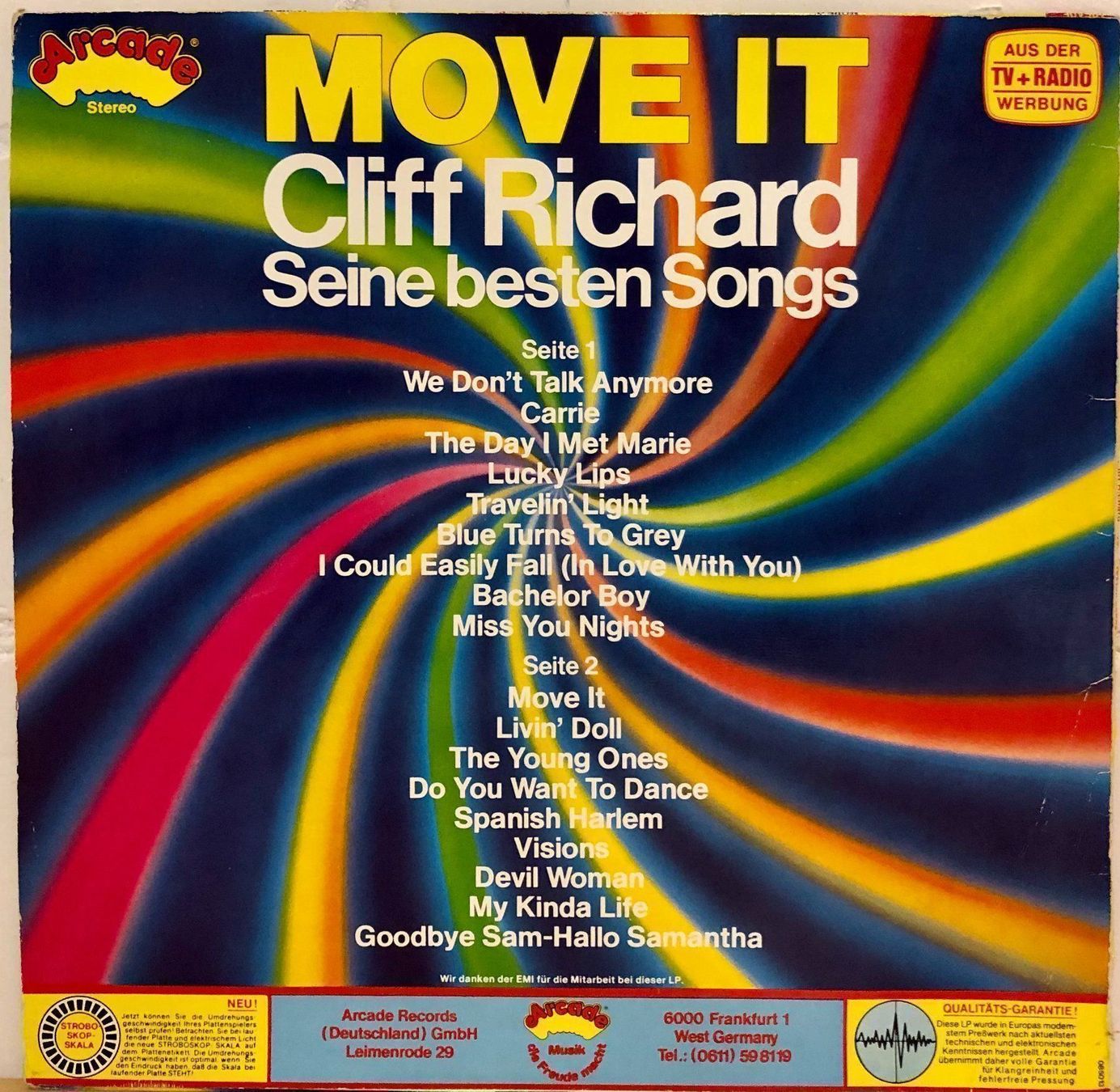 Dischi in vinile: Cliff Richard - Move It // LP: VG+; Sleeve: VG – Usato da Zürich venduto da saltbee 1