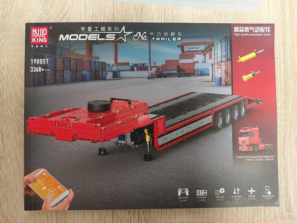 Mould King 19005 Zugmaschine Tractor u Auflieger 19005T (Gebraucht) in ...