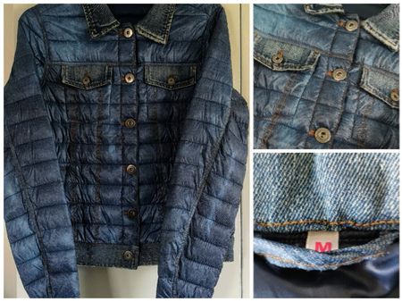 Jeans Daunen Jacke NEU