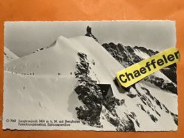 Alte Ansichtskarte Jungfraujoch, mit, Berghaus