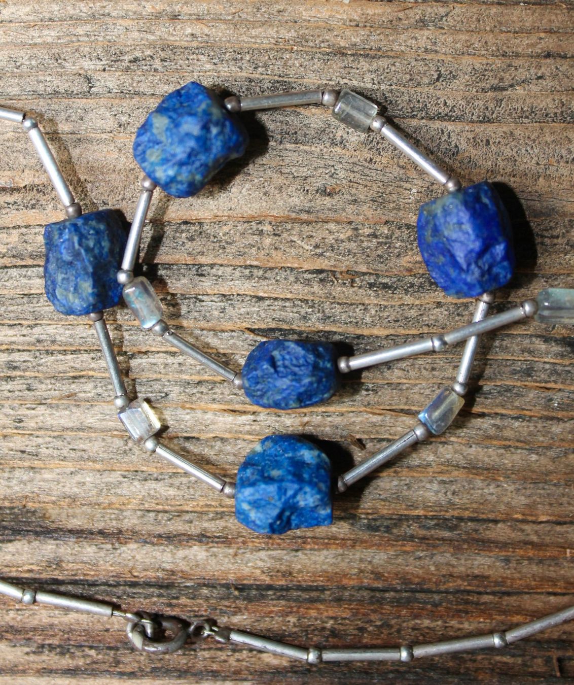 Catenine: Halskette mit 5 Lapis-"Brocken" – Usato da Kirchlindach venduto da hekilida 3