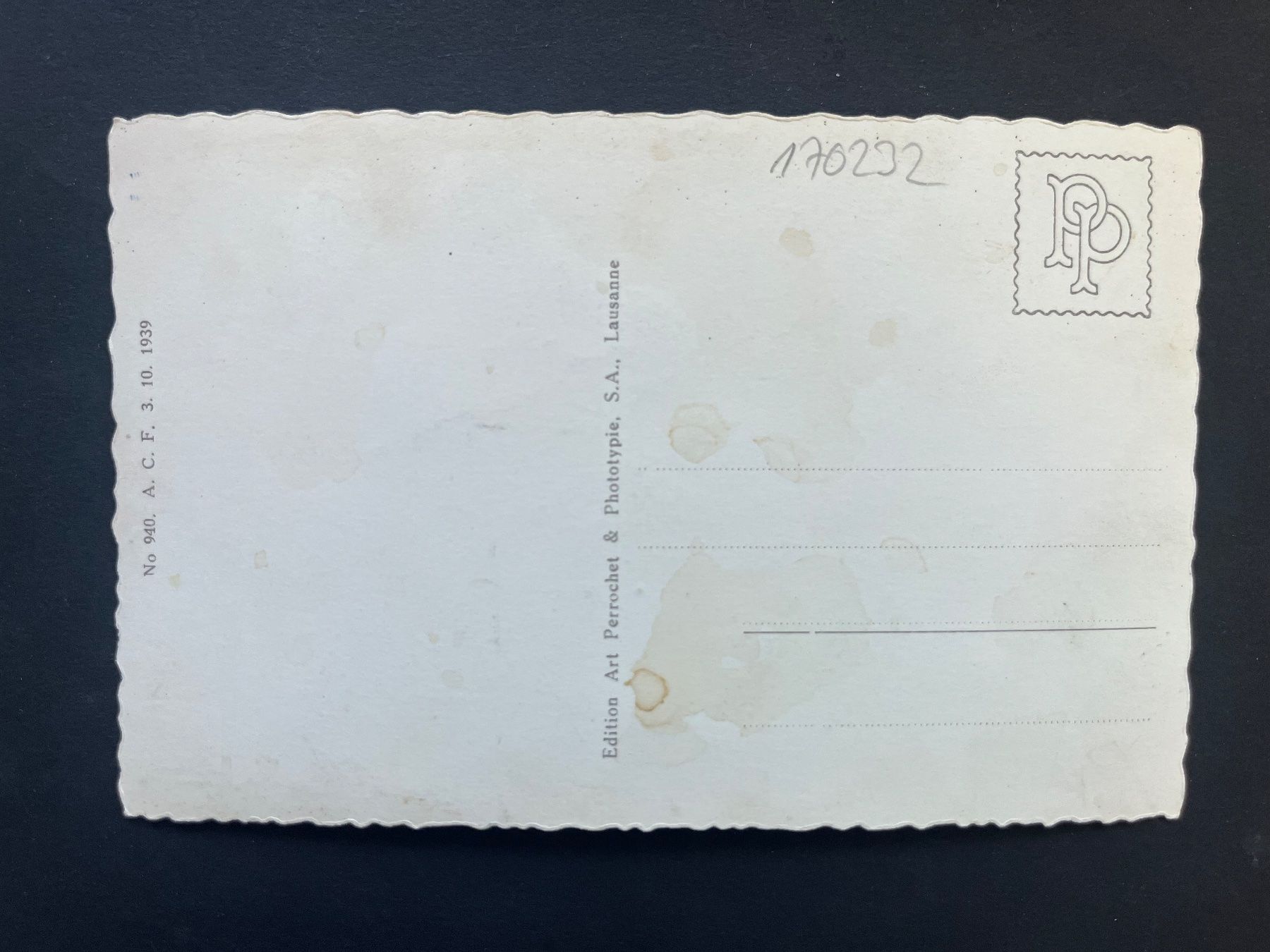 Ansichtskarten: Thun, Generalansicht ca 1940 – Gebraucht aus Ostermundigen von DaxKarten-75 1