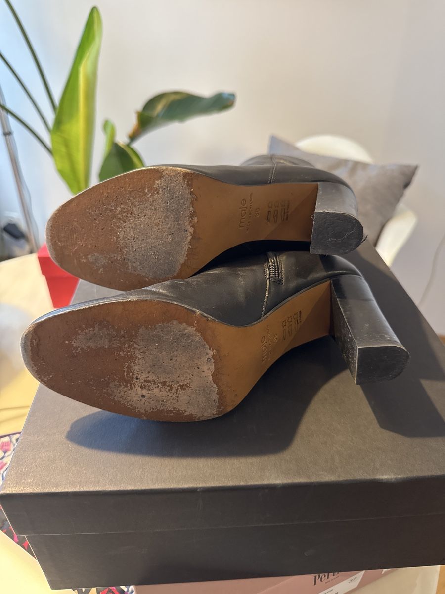Maje Scarpe da donna: MAJE Stiefel Leder schwarz Gr. 38 – Usato da Zürich venduto da Aliciki 3