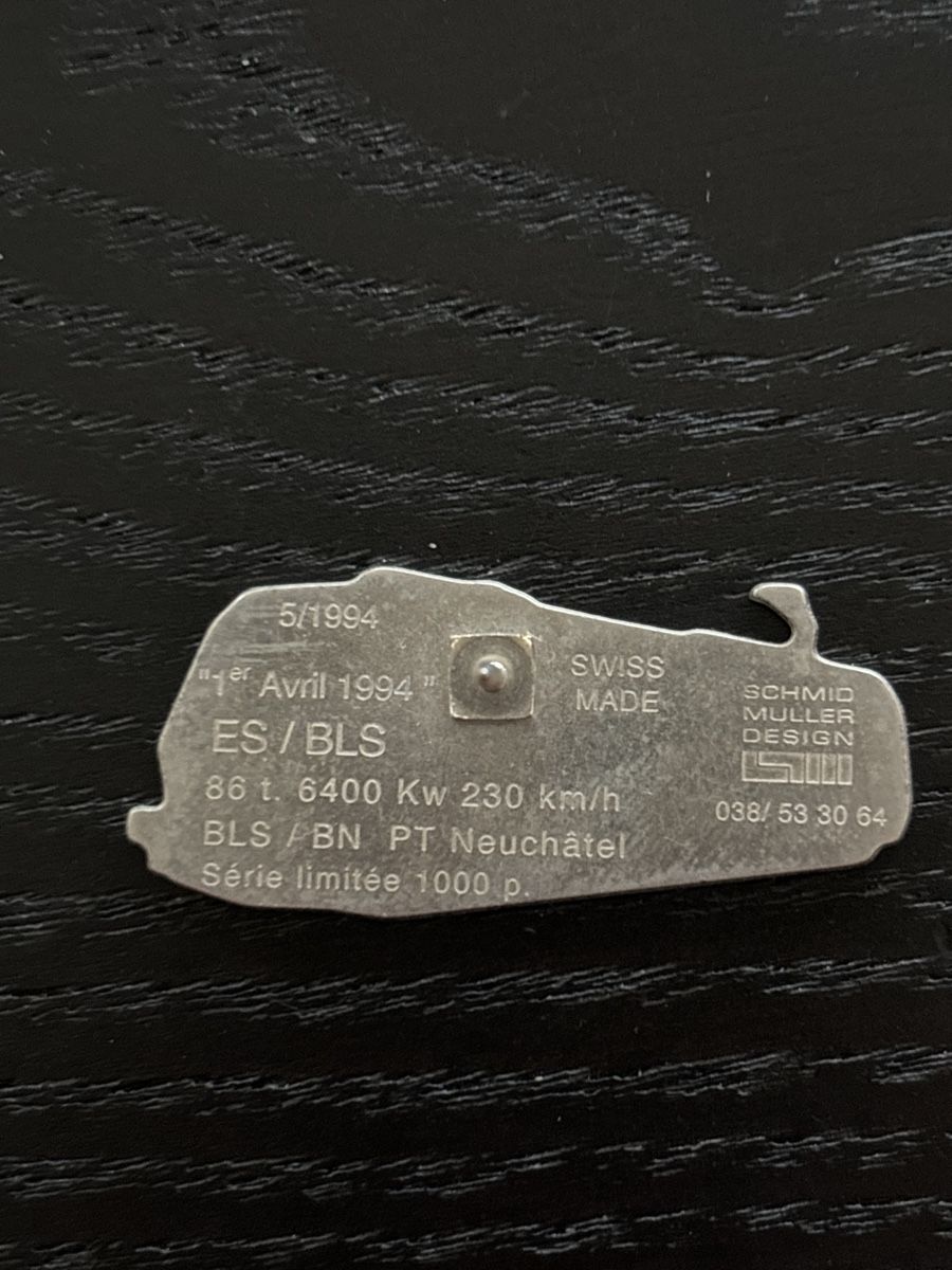SBB/CFF/FFS Placchette & Badge: ES / BLS Schmid Müller 1000 Stück – Usato da Uetendorf venduto da hoisle 1