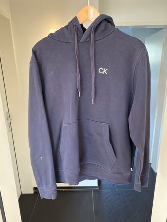 Calvin Klein Golf Hoodie dunkelblau Grösse L mit Flecken