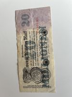 Billet de banque allemand rare de 20 millions, 1923