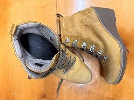 ECCO Winterstiefel Gr. 39  Leder ockergelb, gefüttert