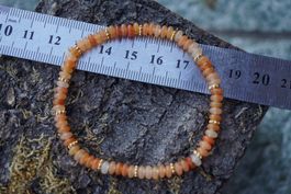 Karneol     Armband  4mmx2mm  18,5cm   TOPSTONE