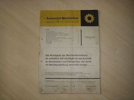 Der Automobil Mechaniker Ausgabe 1952