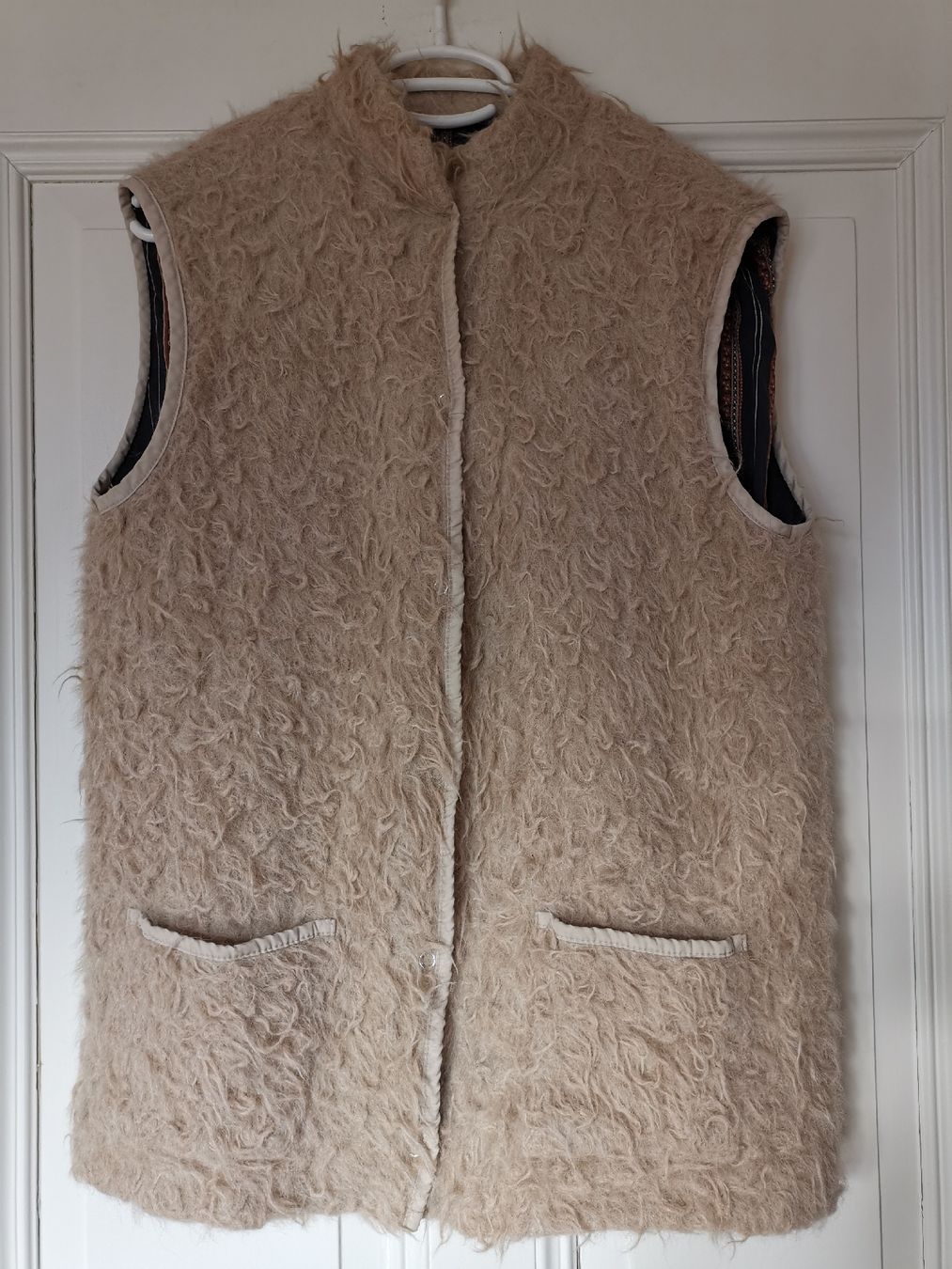 Gilet & Giacche senza maniche: Super kid Mohair Weste, beige – Usato da Uerikon venduto da pink_flamingo 1