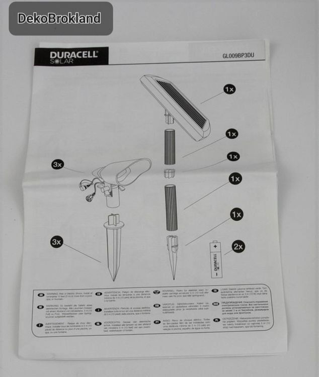 Duracell Lampade: Solar LED Spot Lights DURACELL – Nuovo (secondo la descrizione) da Liebefeld venduto da DekoBrokland 7