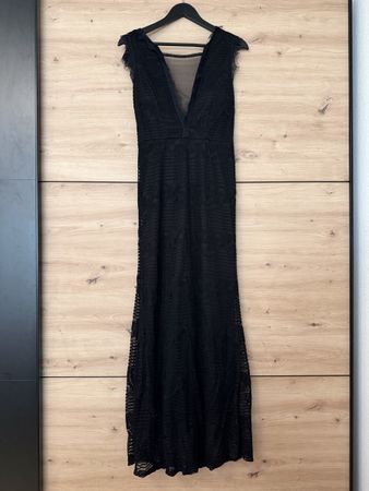 Elegantes Abendkleid Schwarz Grösse 38