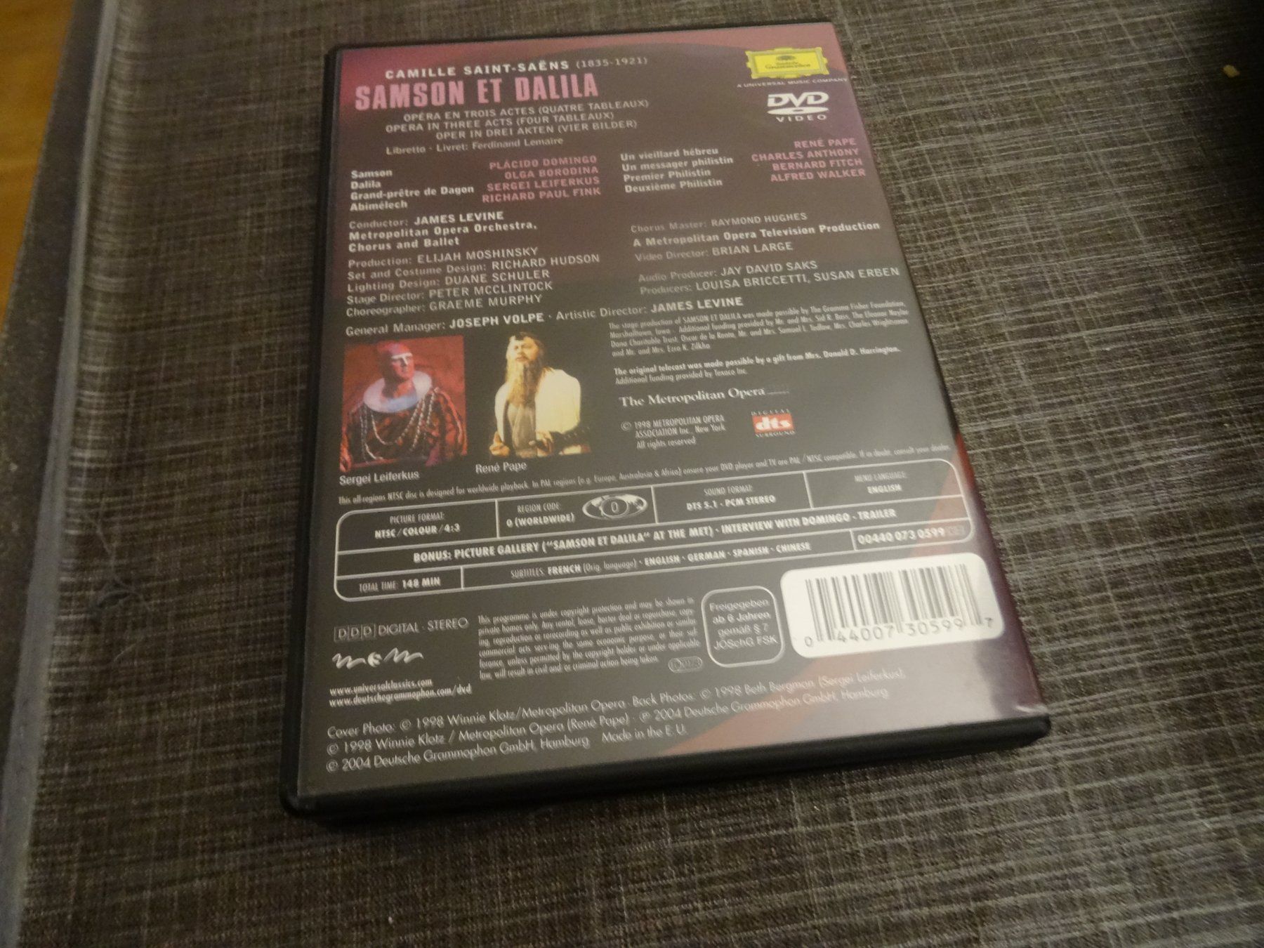 Tutti i DVDs: Saint-Saens - Samson et Dalila - Levein DVD OOPER – Usato da Olten venduto da Disc-Ausverkauf 2