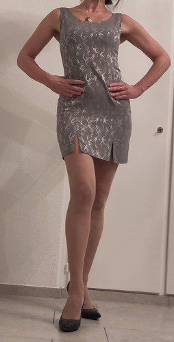 Vestiti: graues Sommer- oder Abendkleid Größe 36 elastisch und sexy – Usato da Fribourg venduto da monca 2
