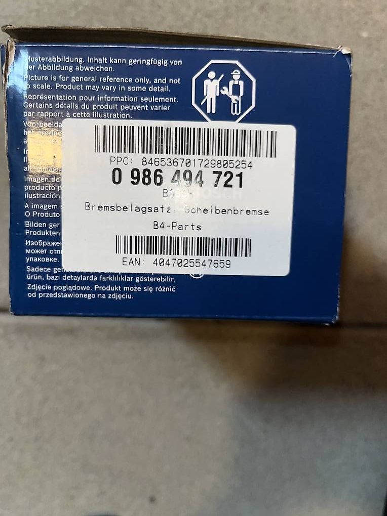 Bosch Tutti pezzi di ricambio auto: Bosch Bremsbeläge - Neu – Nuovo (secondo la descrizione) da Bischofszell venduto da VolvoT5 3