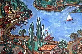 HEDI ZUBER (Schweiz, 1916 - 1996) Bodensee, Frühwerk, 1977